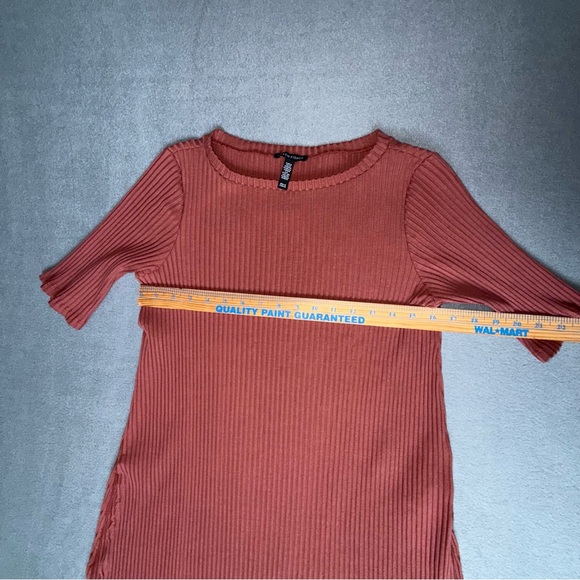 Eileen Fisher women’s Ribbed short sleeve Boat Neck Tunic‎ top Medium - Picture 6 of 10